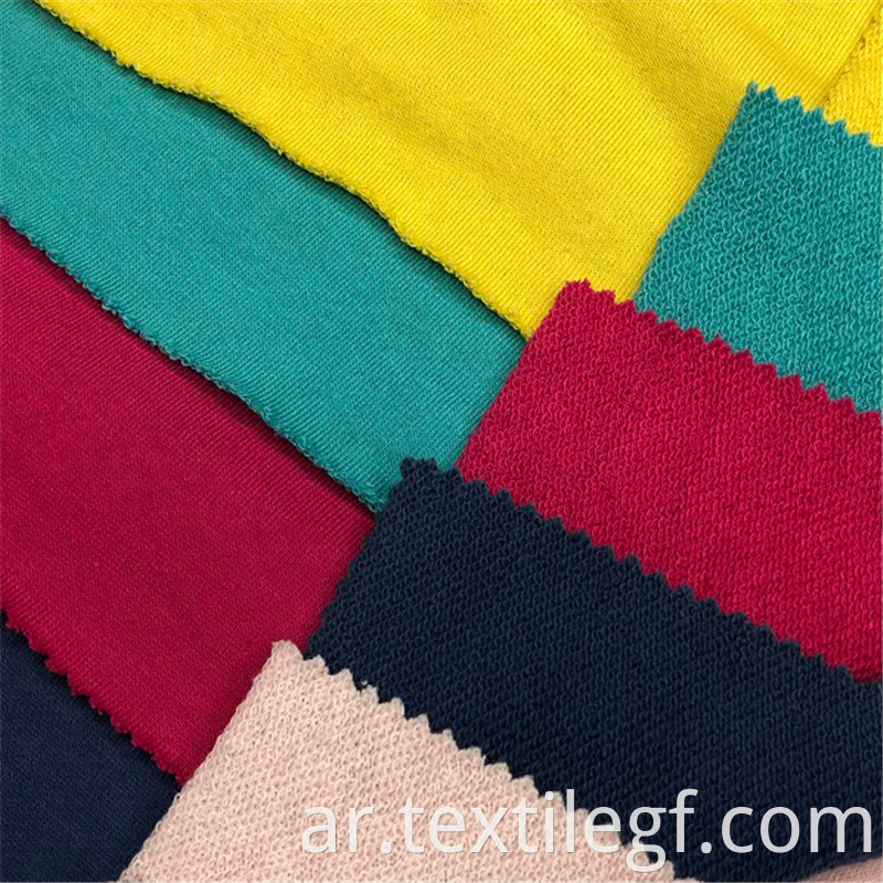 Soft CVC Terry Knitting Hoddies Fabric (4)